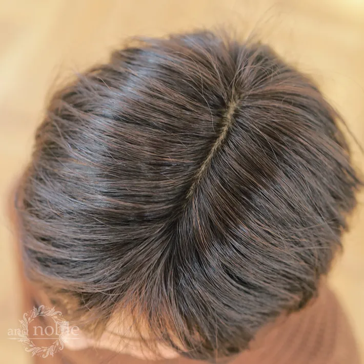 医療用ウィッグ「シャルムショート」のつむじ部分