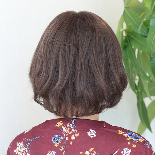 A様のスタイルラインも医療用ウィッグを着けてるようには見えないくらい自然で素敵ですね