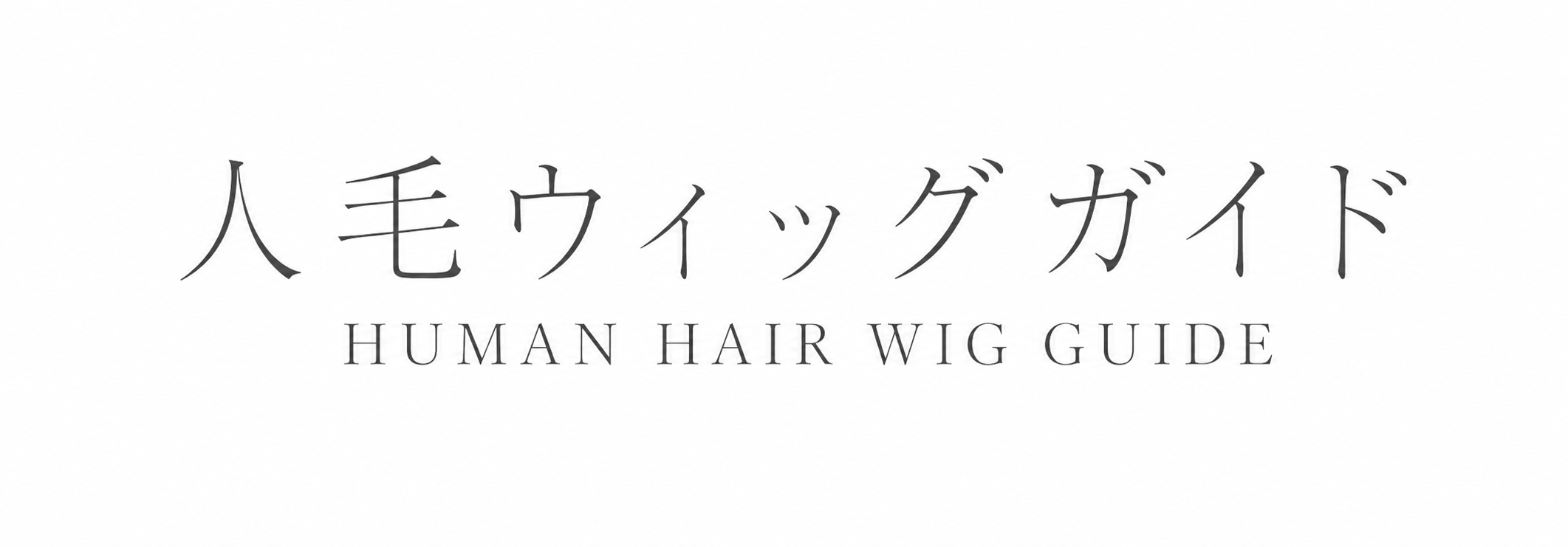 人毛ウィッグガイド